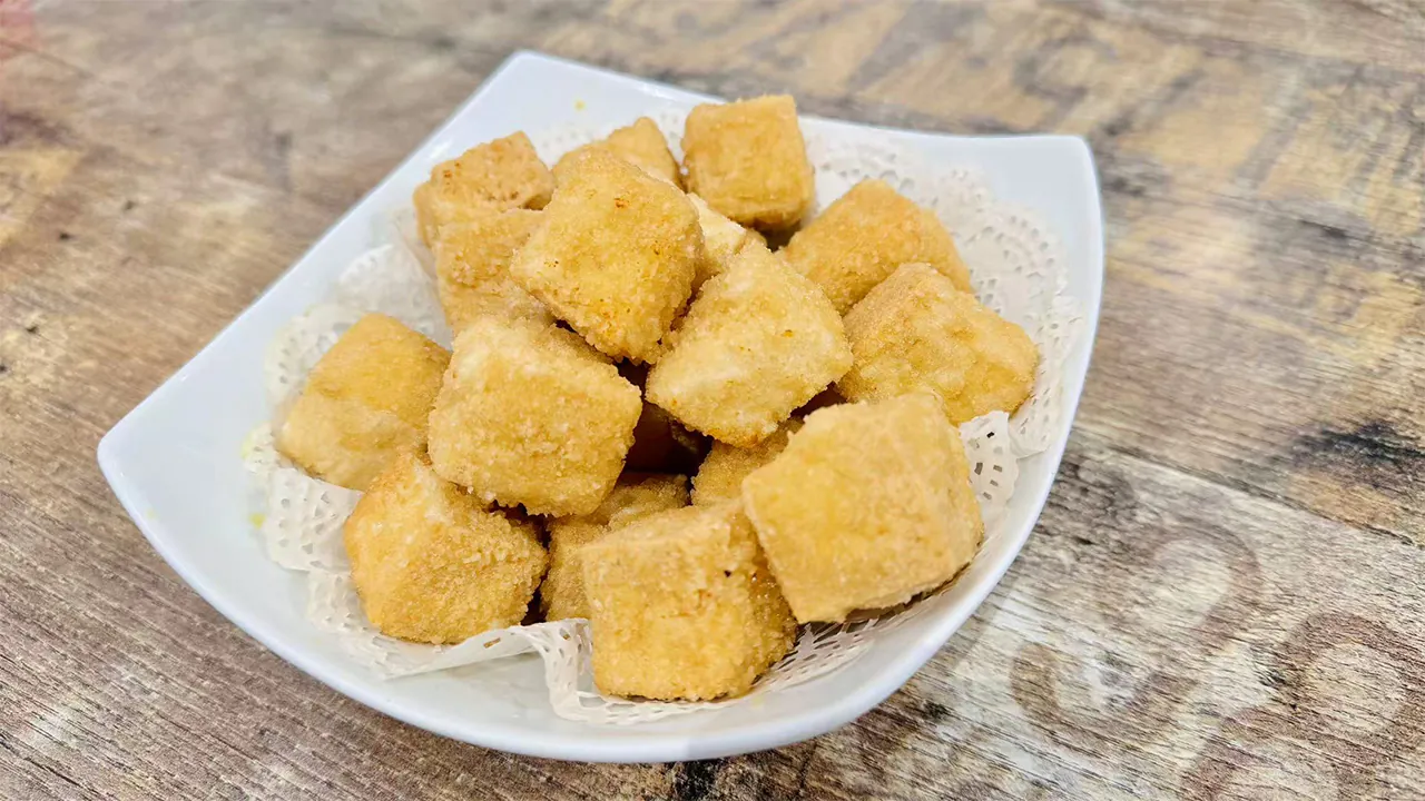 Crispy tofu from Meet Tea, a bubble tea shop in Temple City