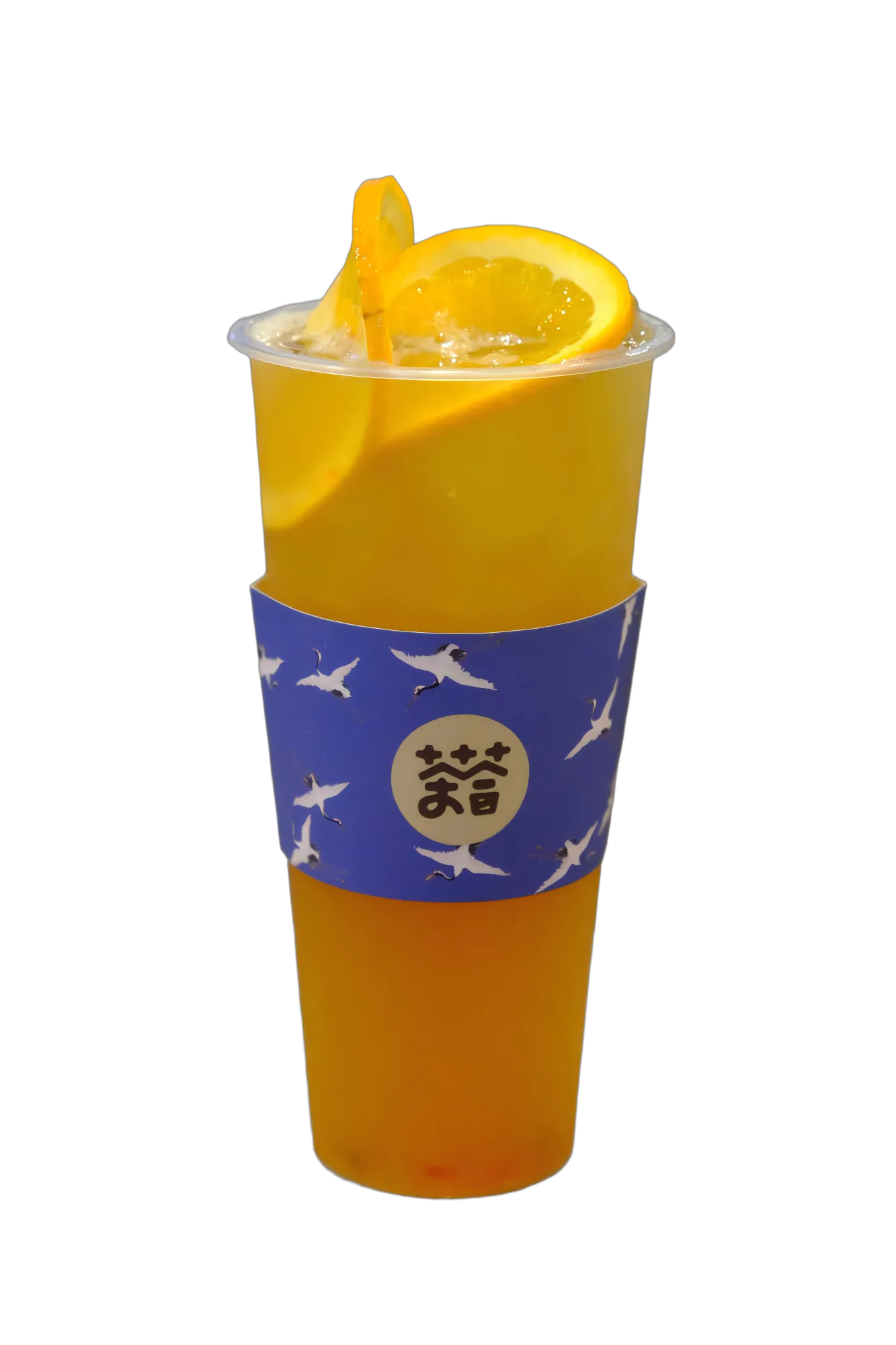 Passionfruit peach green tea from Meet Tea, a bubble tea shop in Temple City